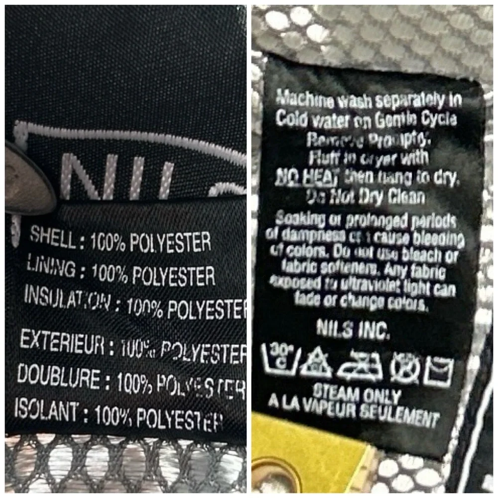NILS Ski Jacket Womens Size 6P Black White Insulated Winter Snowboard Outdoors